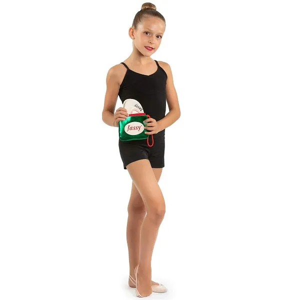 Jassy Rhythmic Gymnastics Shoe Pouch – Color: Metallic Blue