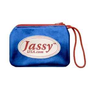 Jassy Rhythmic Gymnastics Shoe Pouch – Color: Metallic Blue