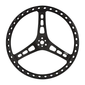 JOES Lightweight Aluminium 15" Flat Steering Wheel ~ Black