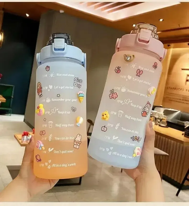 Kawaii Motivation Water Bottle