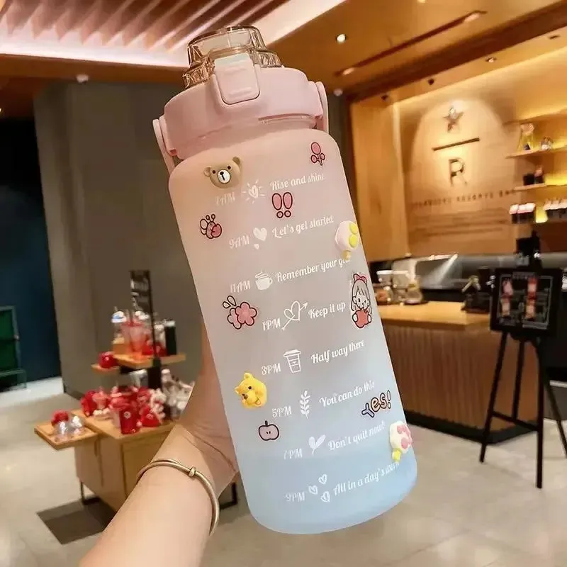 Kawaii Motivation Water Bottle