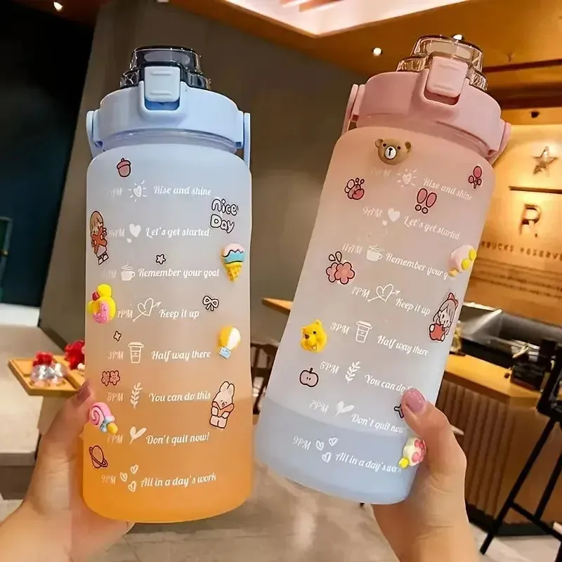 Kawaii Motivation Water Bottle