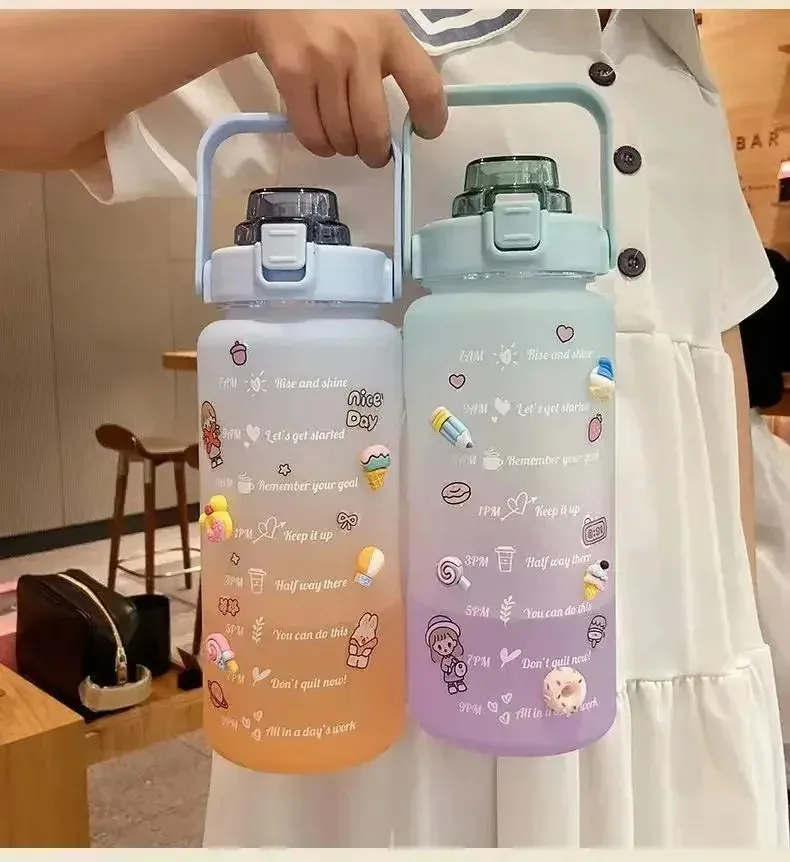 Kawaii Motivation Water Bottle