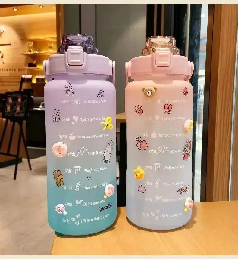 Kawaii Motivation Water Bottle