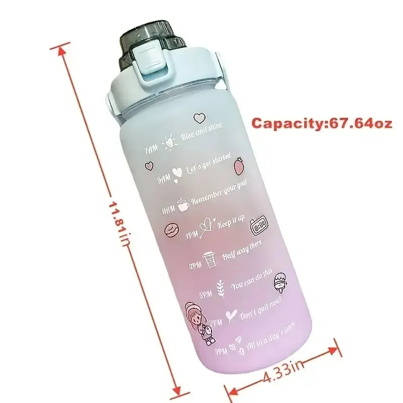 Kawaii Motivation Water Bottle