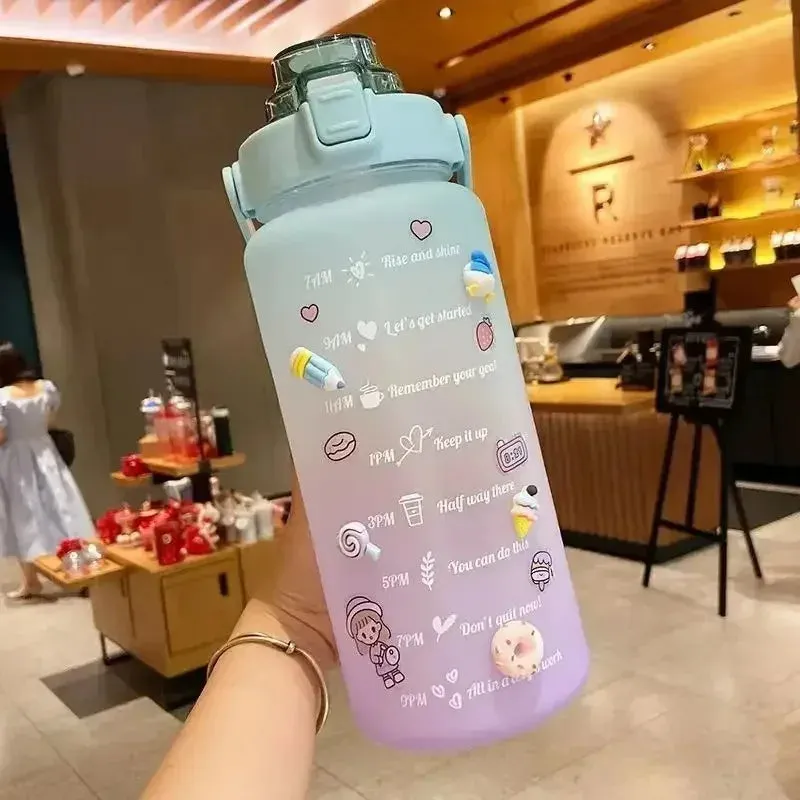 Kawaii Motivation Water Bottle