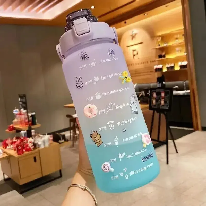 Kawaii Motivation Water Bottle