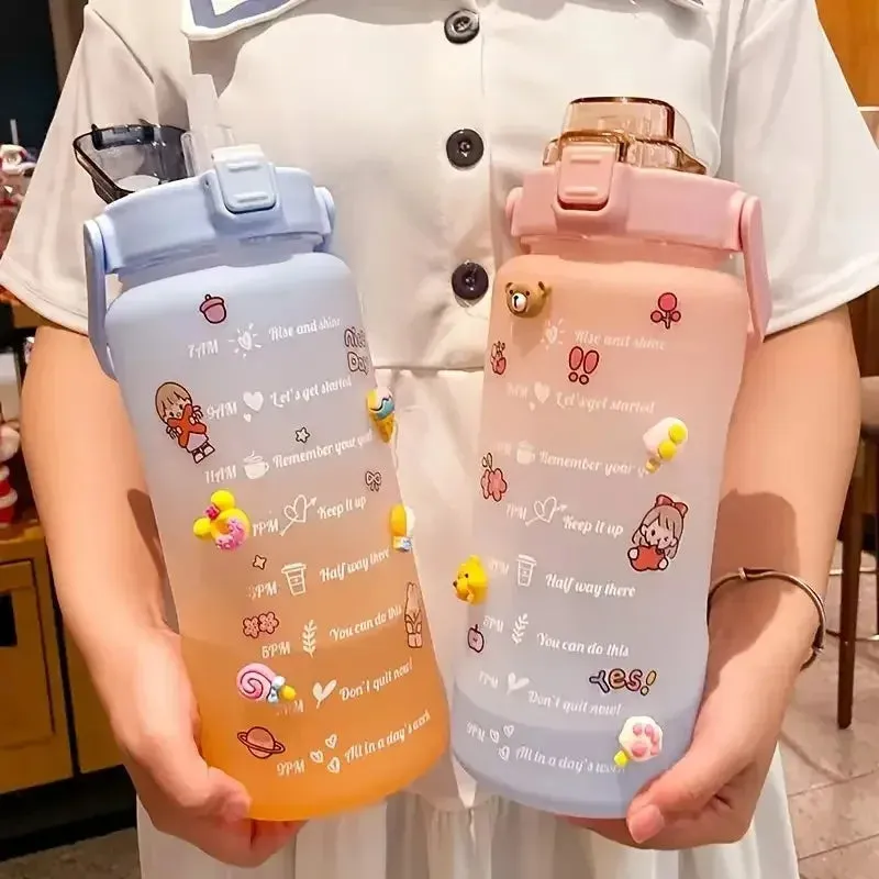 Kawaii Motivation Water Bottle