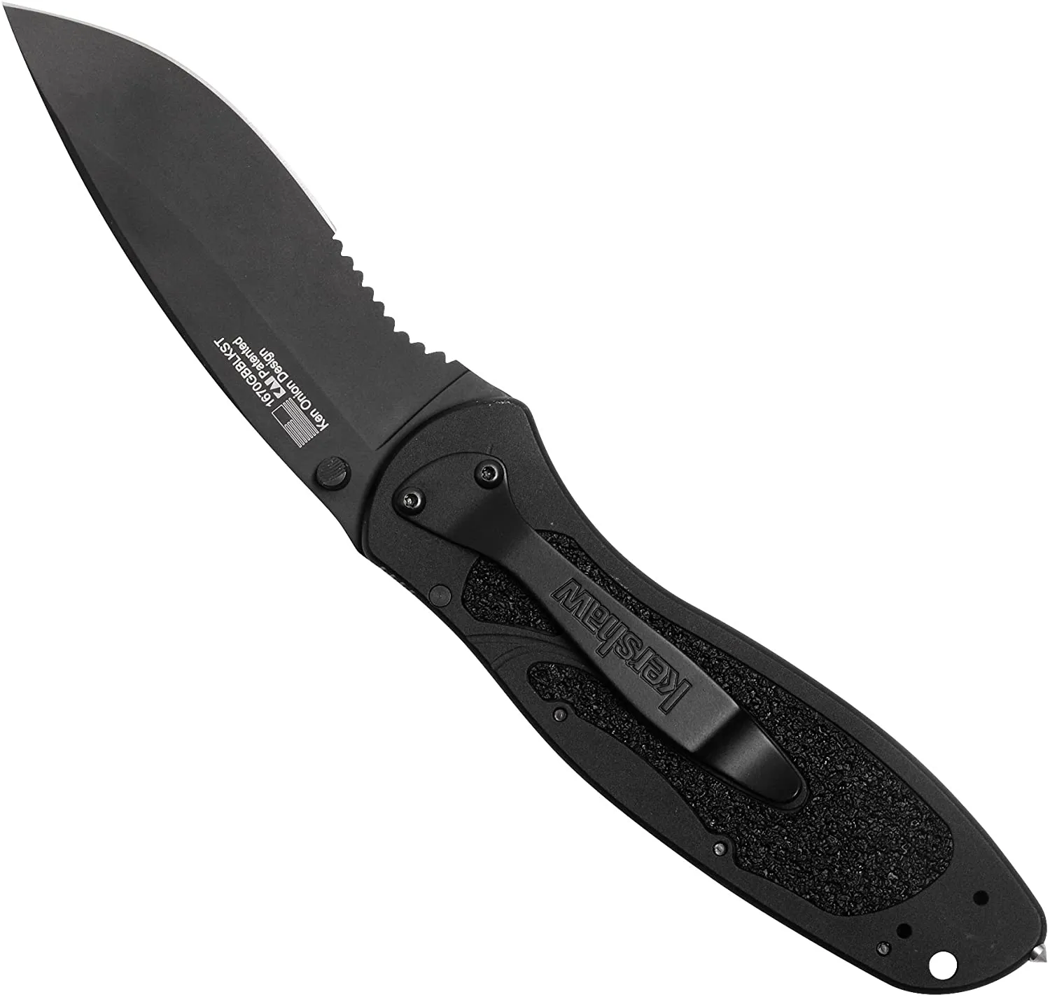 Kershaw Blur Serrated Glass Breaker Folding Pocket Knife USA Made