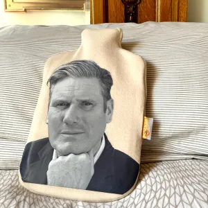 Kier Starmer funny hot water bottle cover