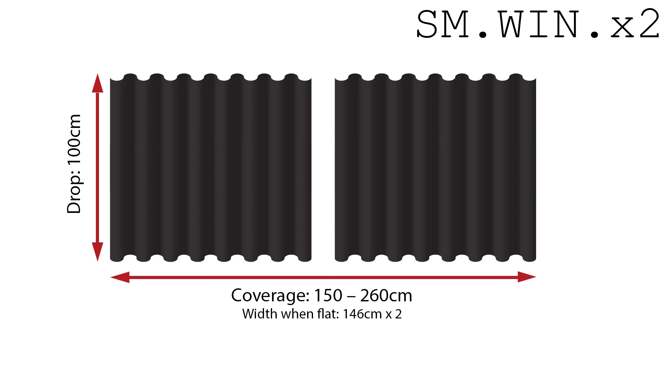Kilo Wool Serge Curtains
