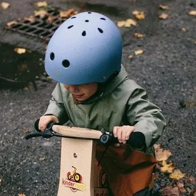 Kinderfeets - Toddler Bike Helmet - Matte Slate Blue - 46 to 52cm