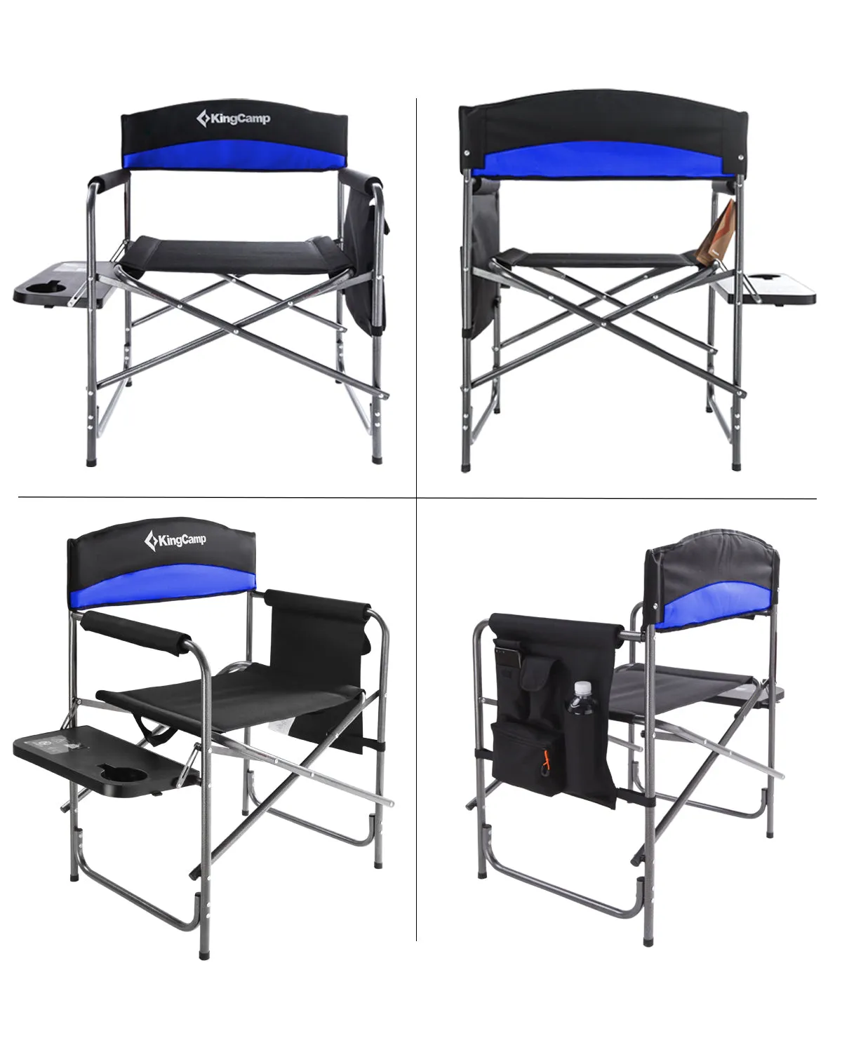 King Camp Blue Folding Camp Chair