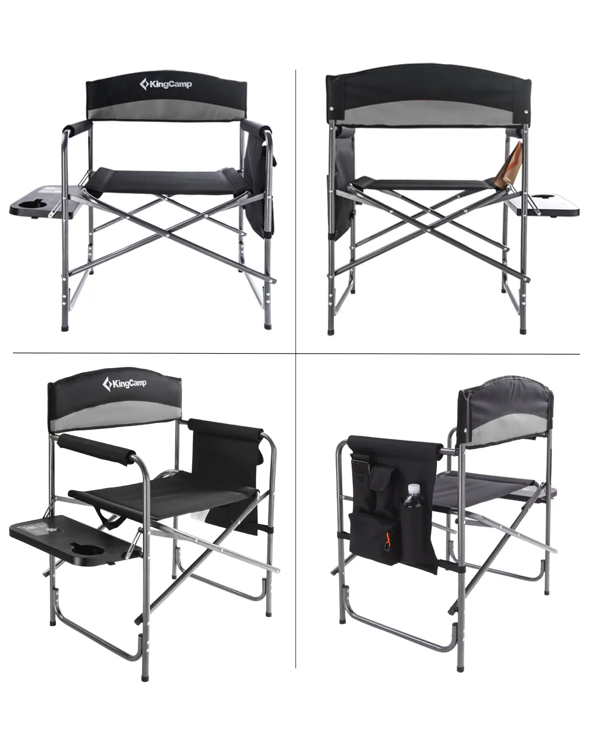 King Camp Grey Folding Camp Chair