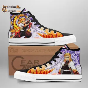 Kyojuro Rengoku High Top Shoes Wisteria