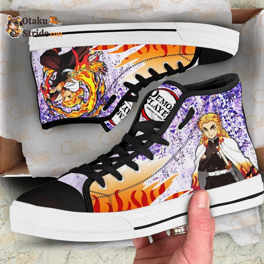 Kyojuro Rengoku High Top Shoes Wisteria