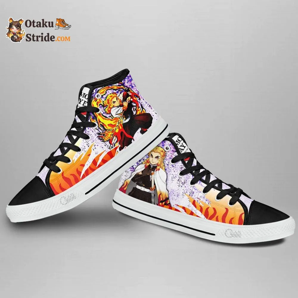 Kyojuro Rengoku High Top Shoes Wisteria