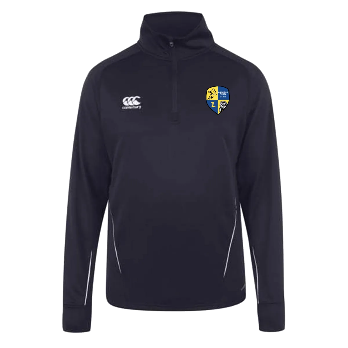 Langtree Rugby Club Canterbury Team 1/4 Zip Mid Layer Navy Rugby Training Top