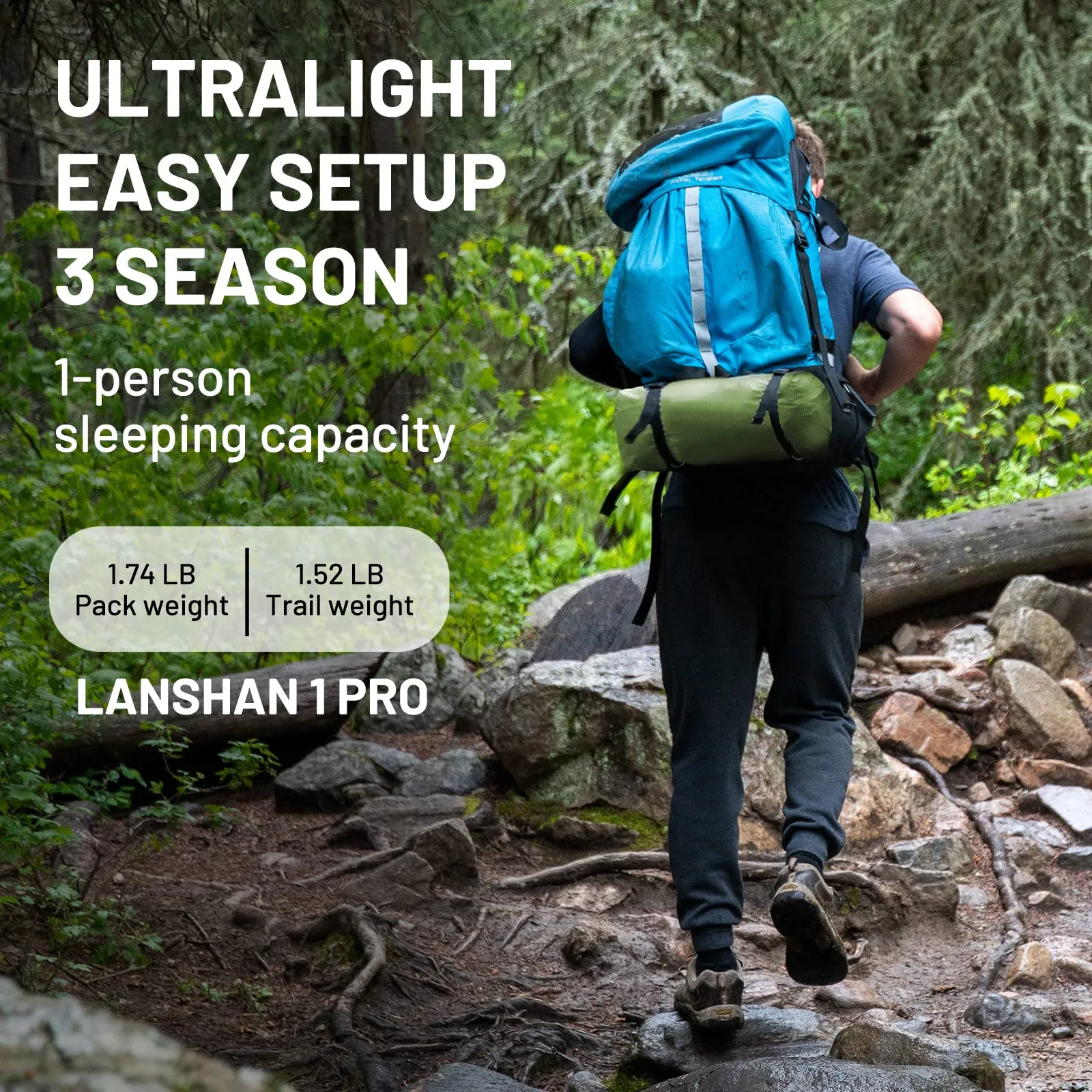 Lanshan 1 Pro Ultralight Backpacking Tent 3-Season