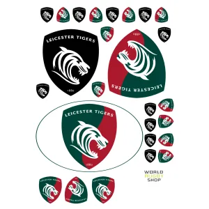 Leicester Tigers Sticker Sheet - 26 Stickers