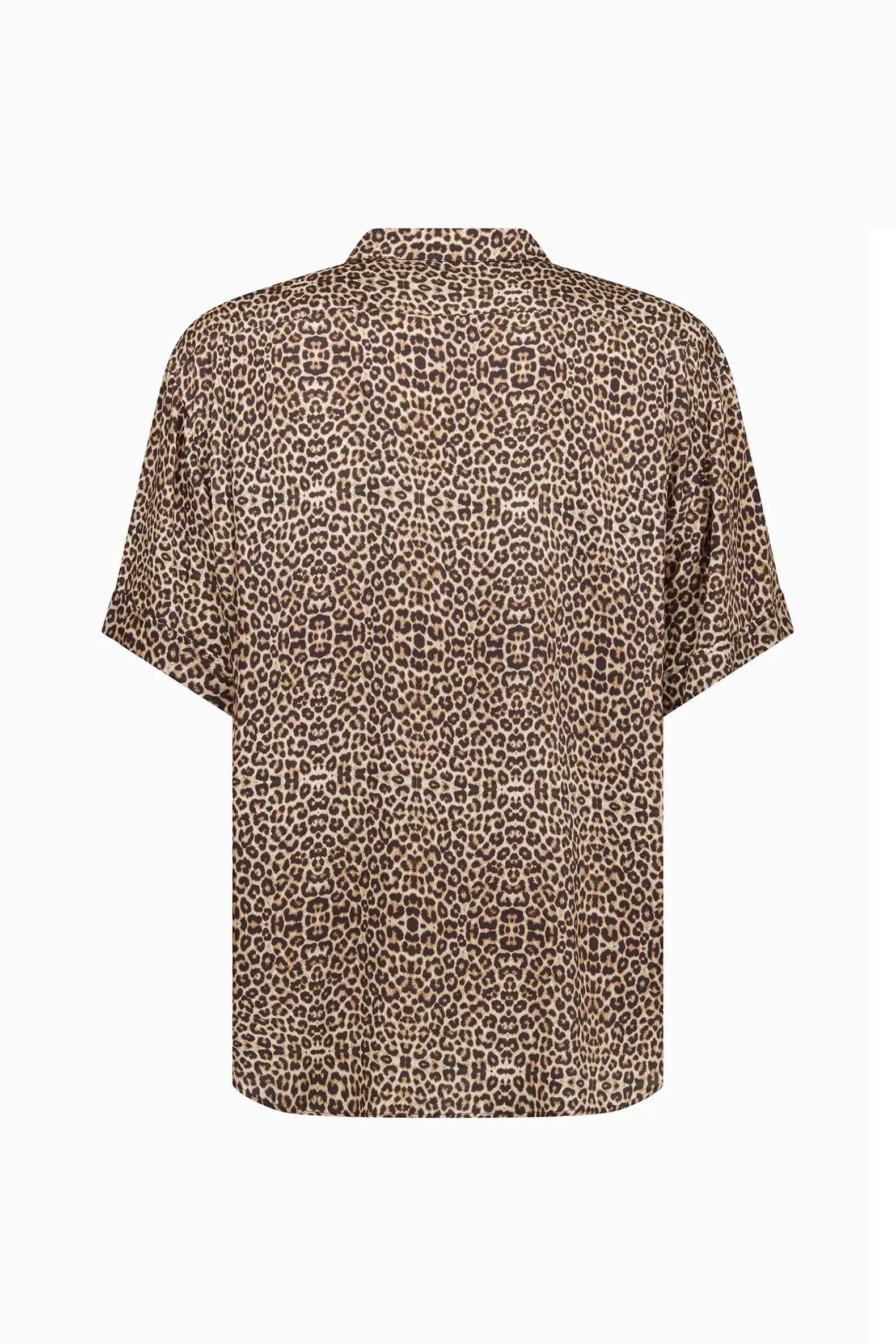 Leopard Print Bowling Shirt