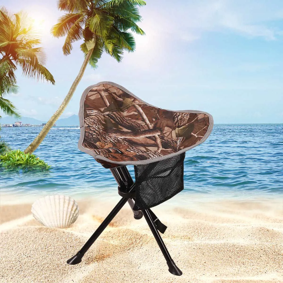 Lightweight 3 Legged Tripod Camp Stool