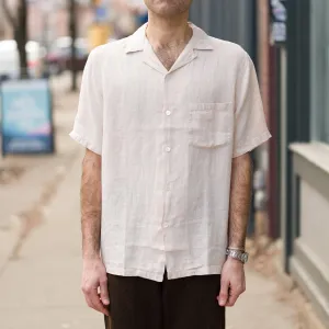 Linen Camp Collar in Raw