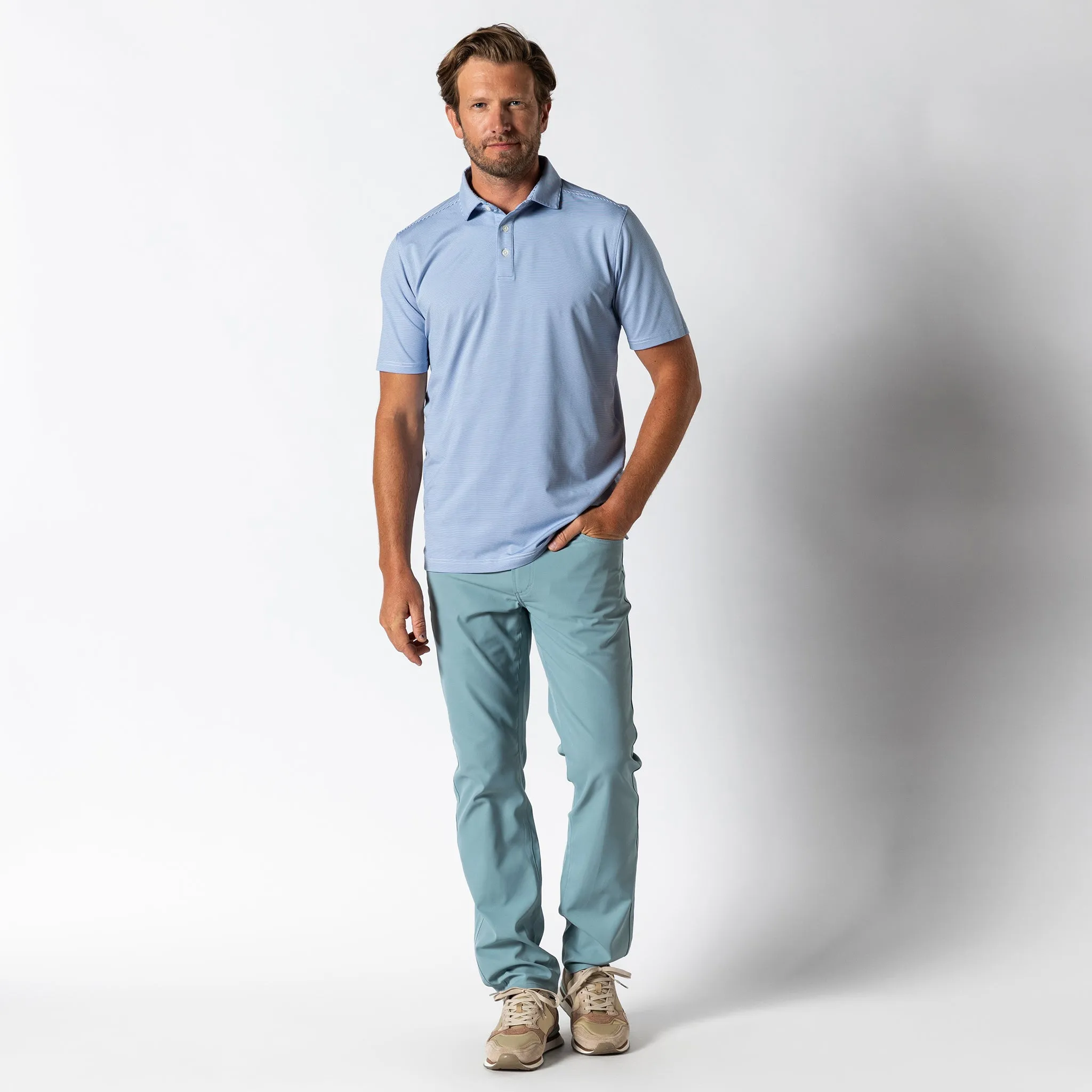 Long Drive Performance Polo - Blane Stripe