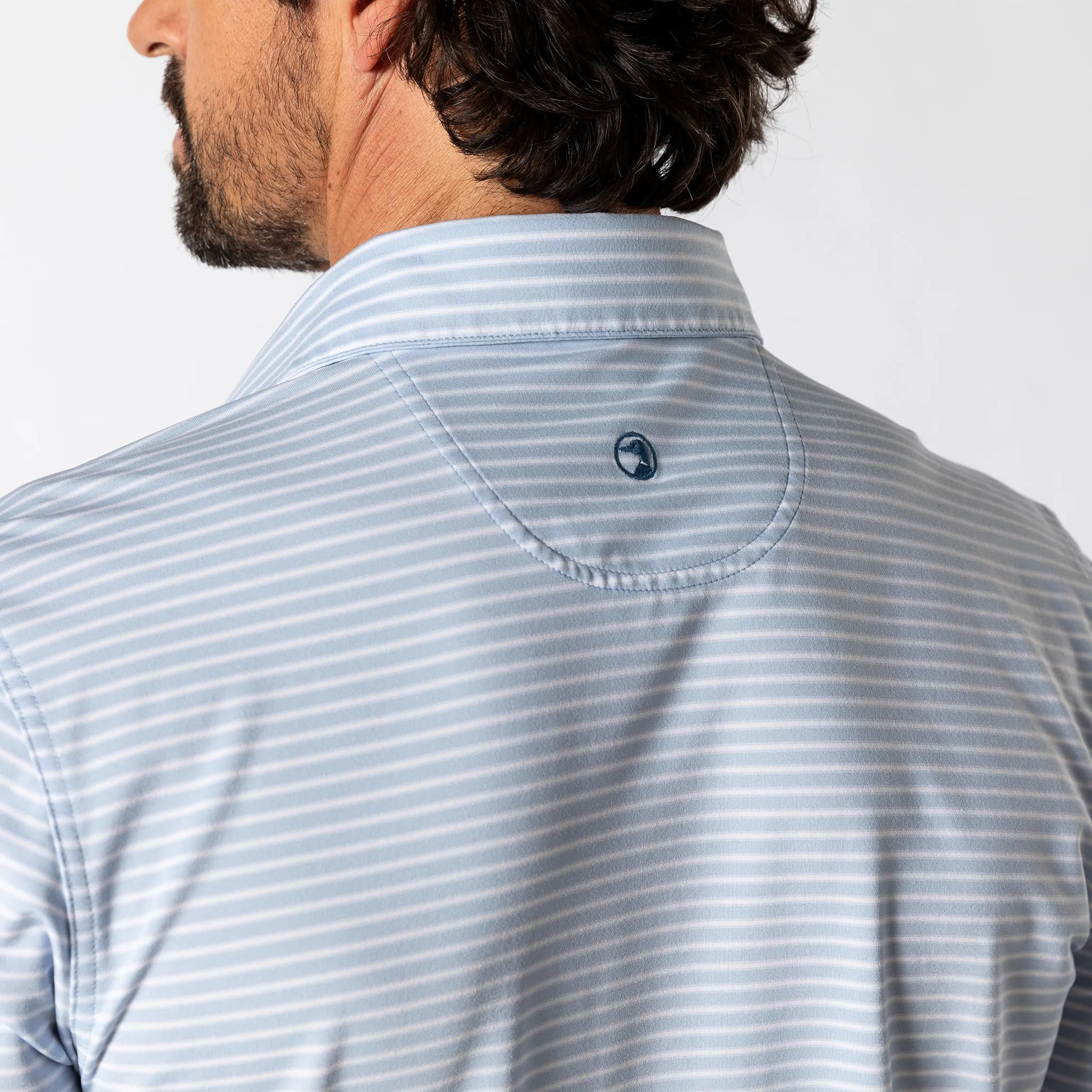 Long Drive Performance Polo - Davis Stripe