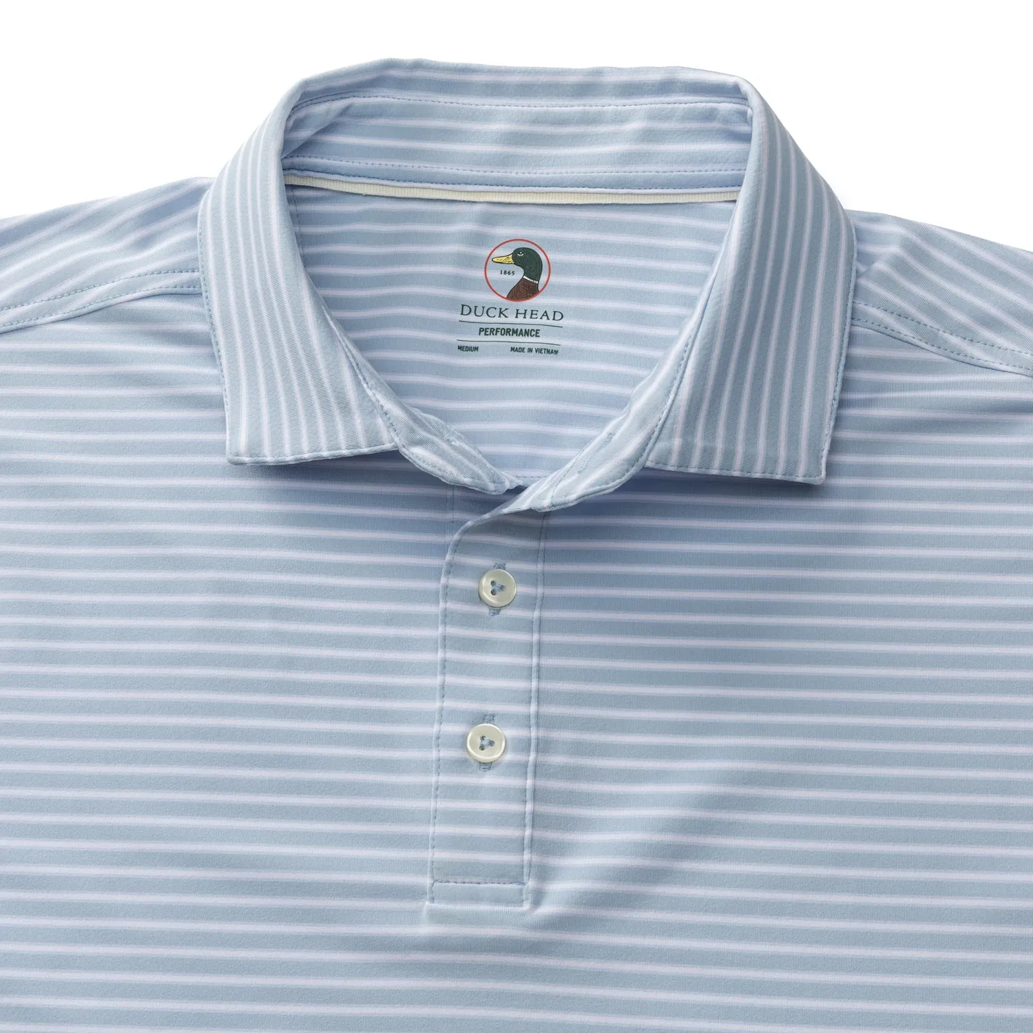 Long Drive Performance Polo - Davis Stripe
