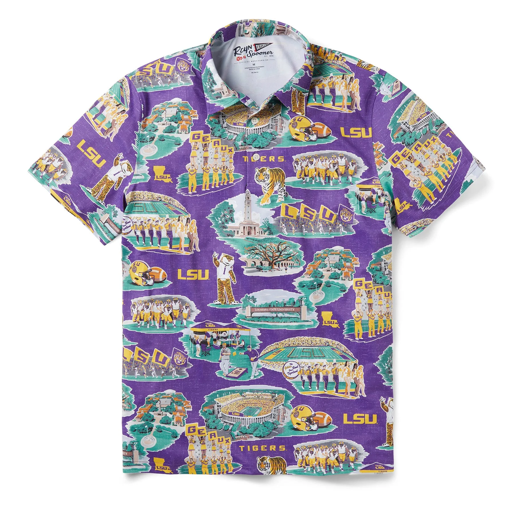 LOUISIANA STATE UNIVERSITY SCENIC PERFORMANCE POLO