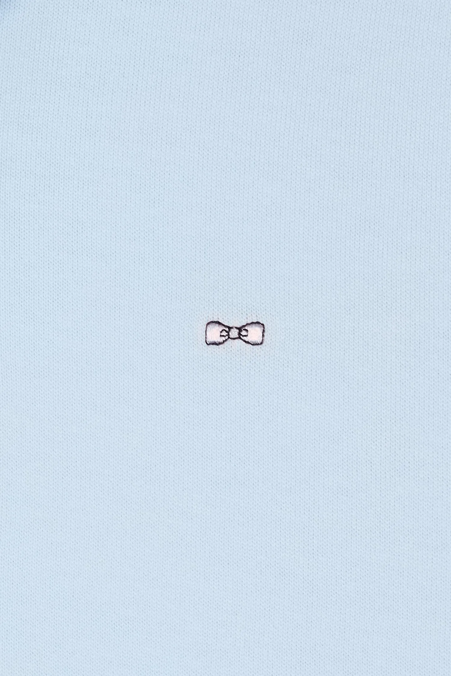 Maillot à manches longues en coton Pima ciel coupe droite