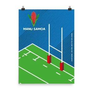 Manu Samoa Goal Field Poster