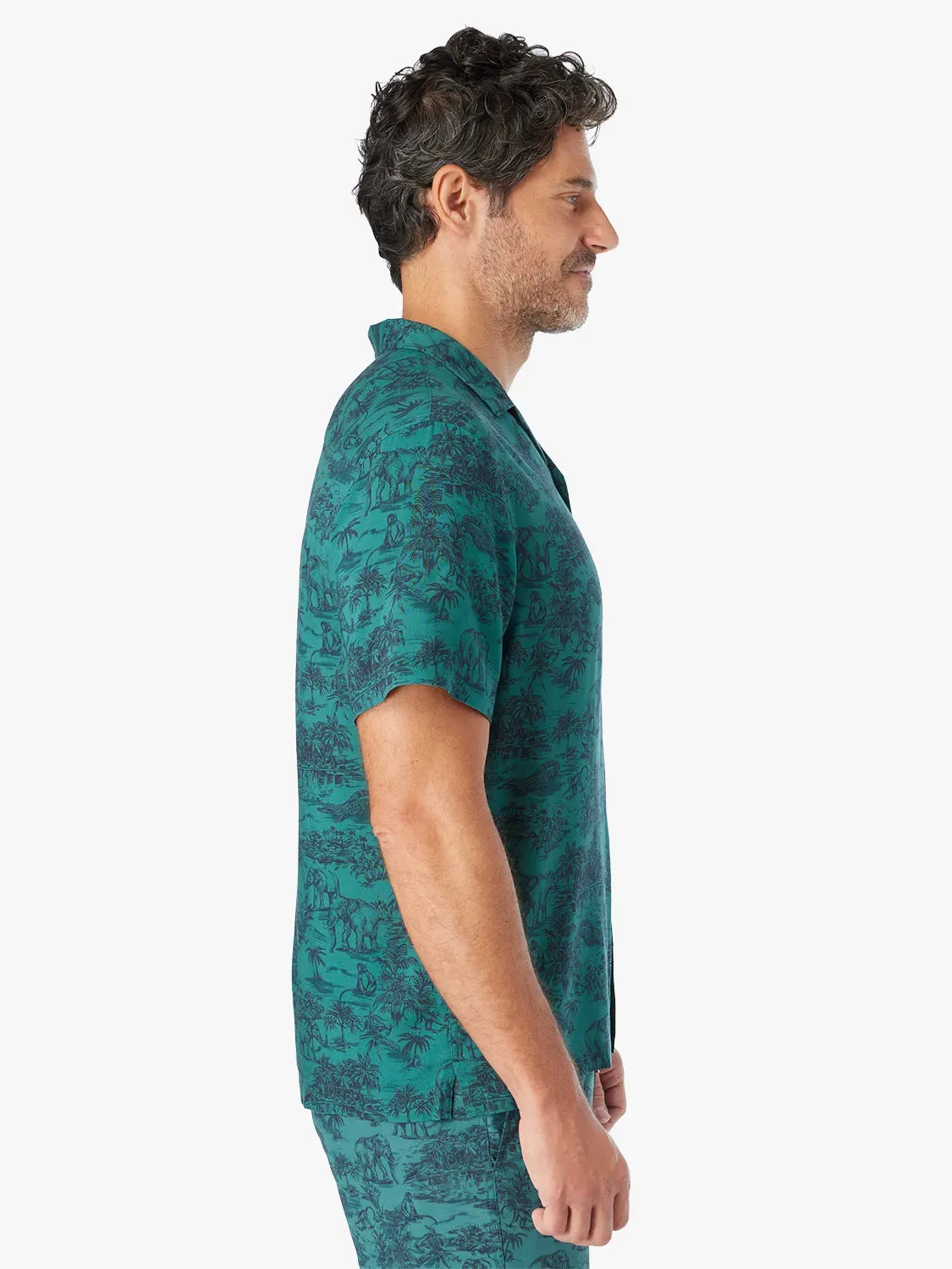 Marina Camp Shirt | Jungle Toile