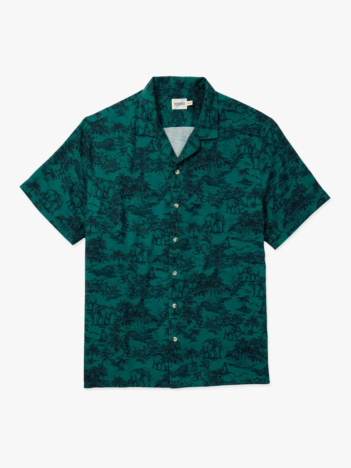 Marina Camp Shirt | Jungle Toile