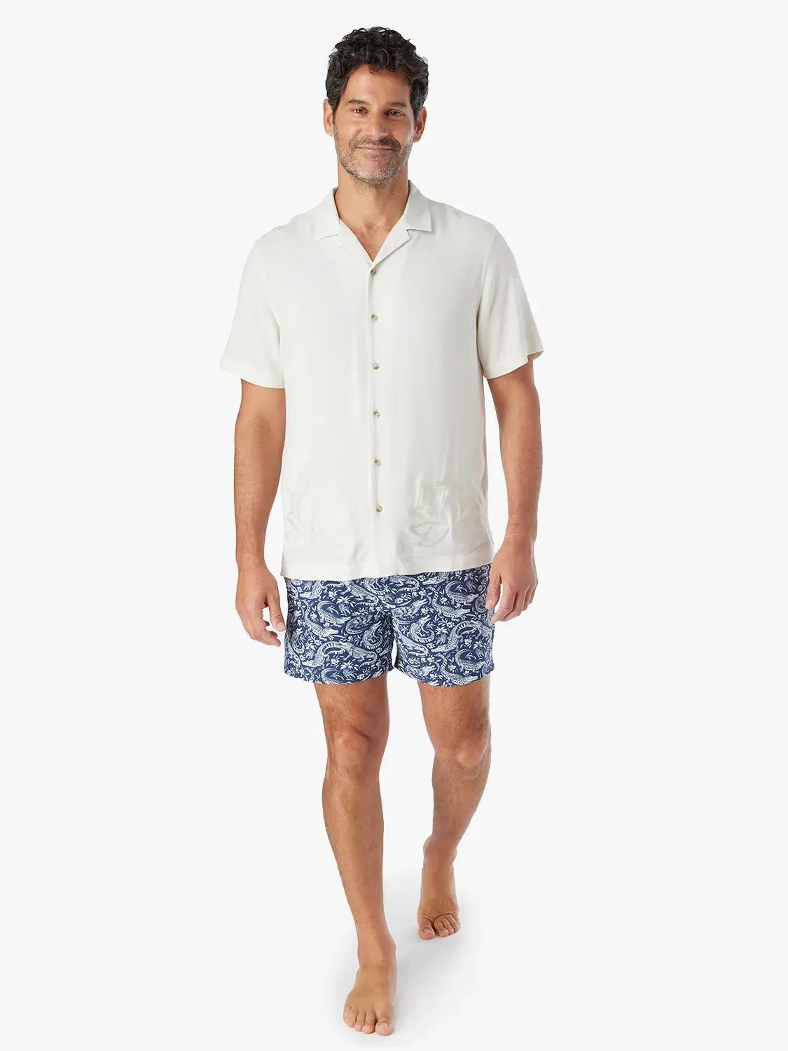 Marina Camp Shirt | White Lotus