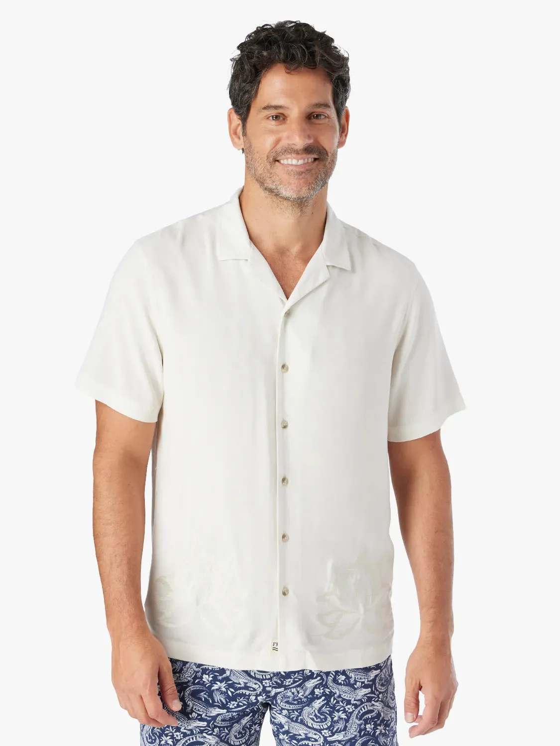 Marina Camp Shirt | White Lotus