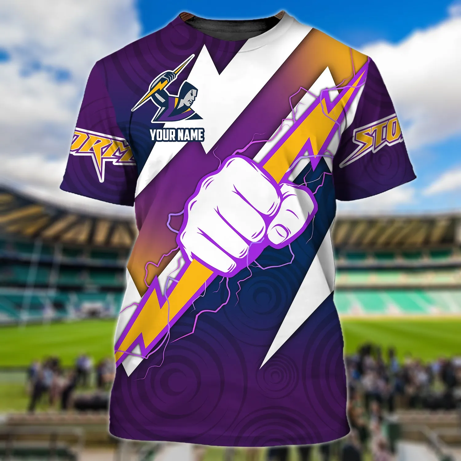 Melbourne Storm - Personalized Name 3D Tshirt 01 - NBTT