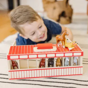 Melissa & Doug Take-Along Show-Horse Stable