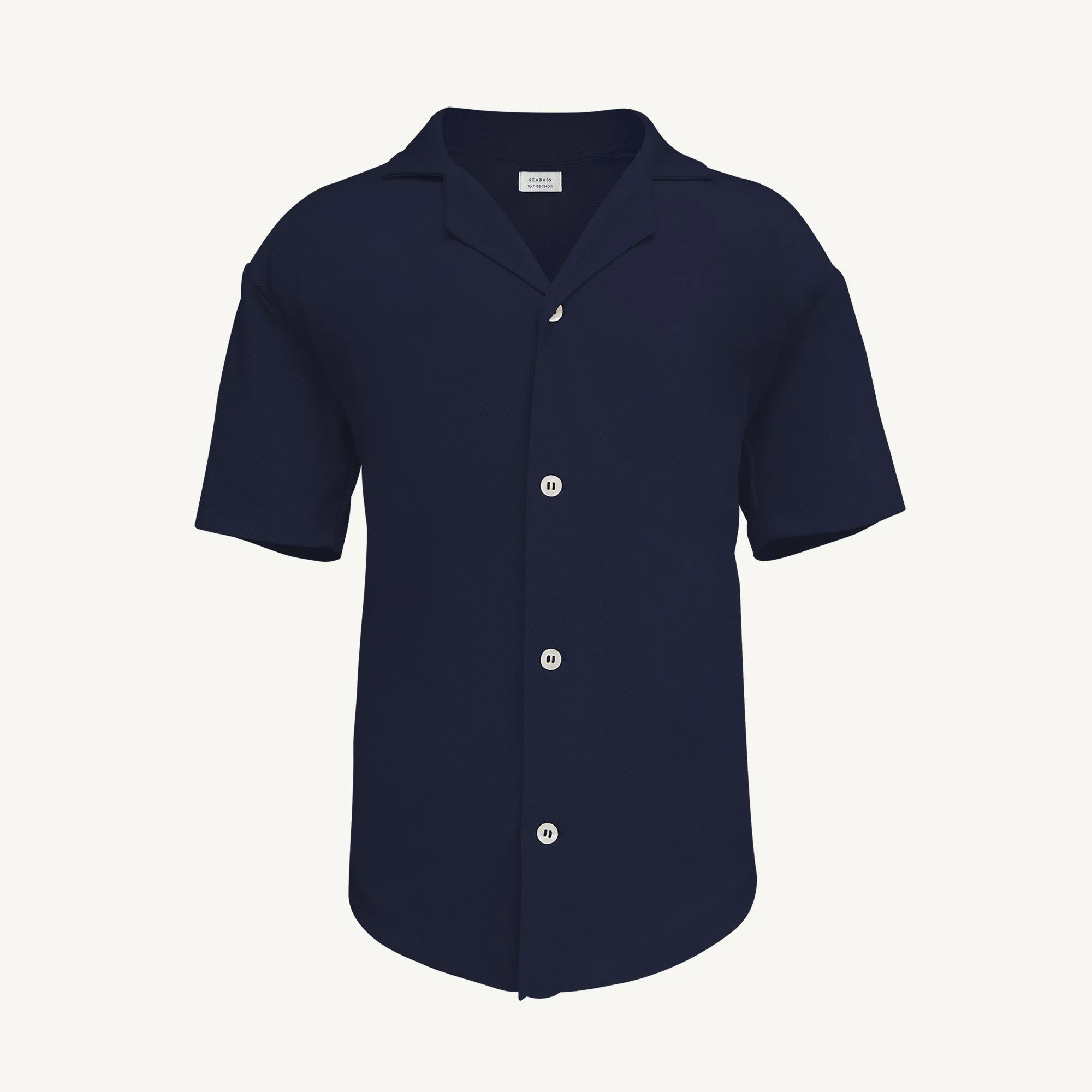 Men UV Camp Shirt Navy Blue