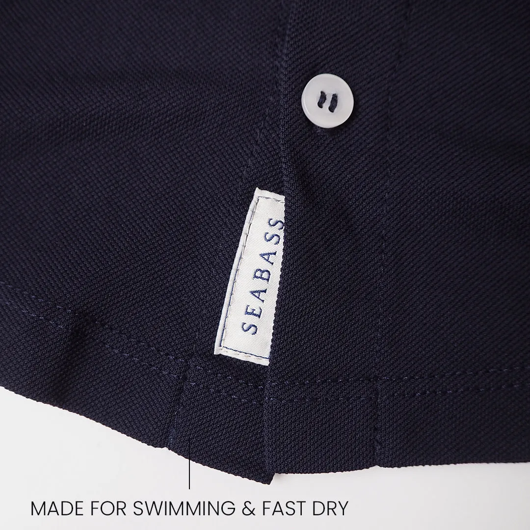 Men UV Camp Shirt Navy Blue