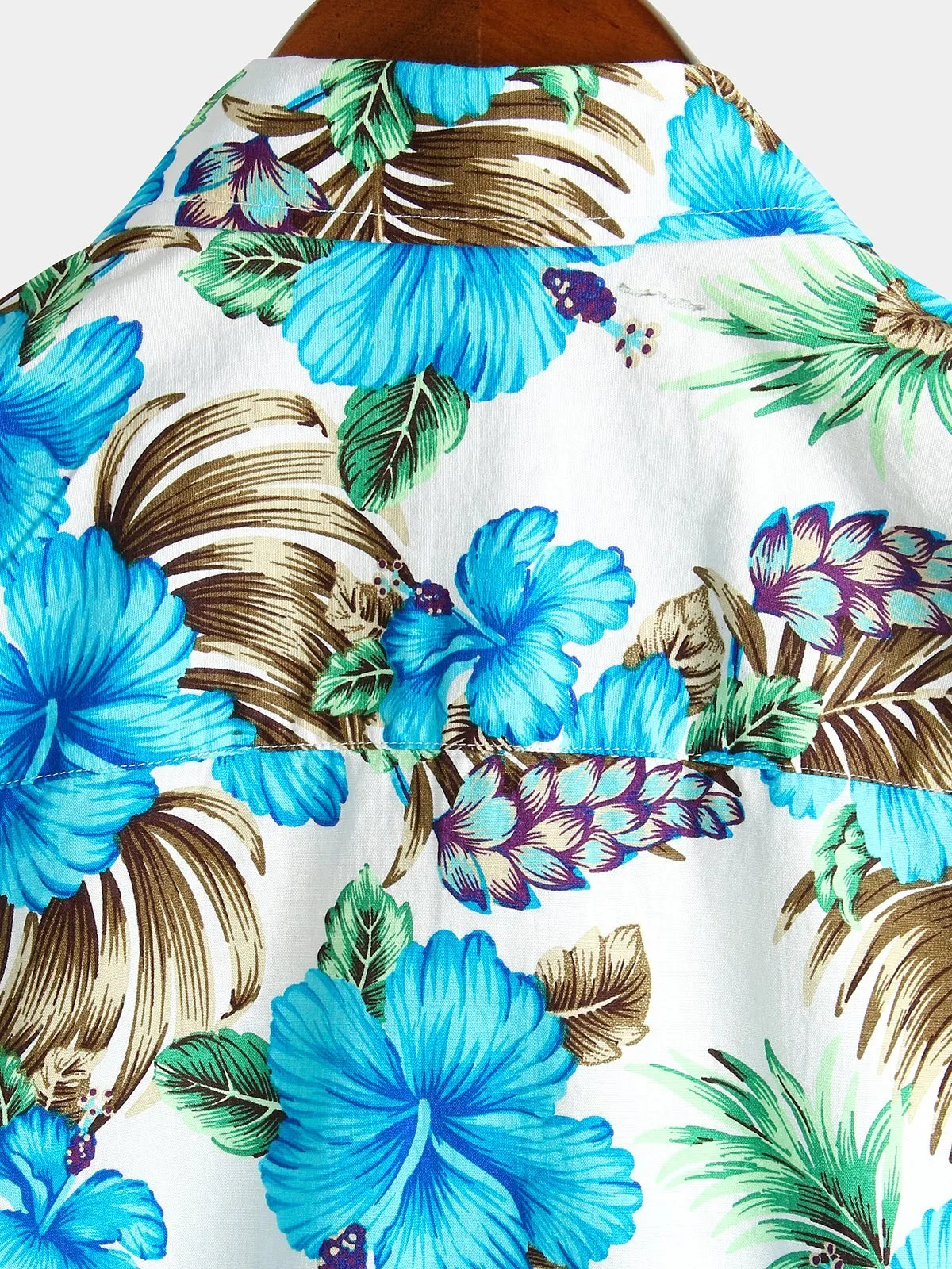 Men's Floral Cotton Tropical Hawaiian Shirt