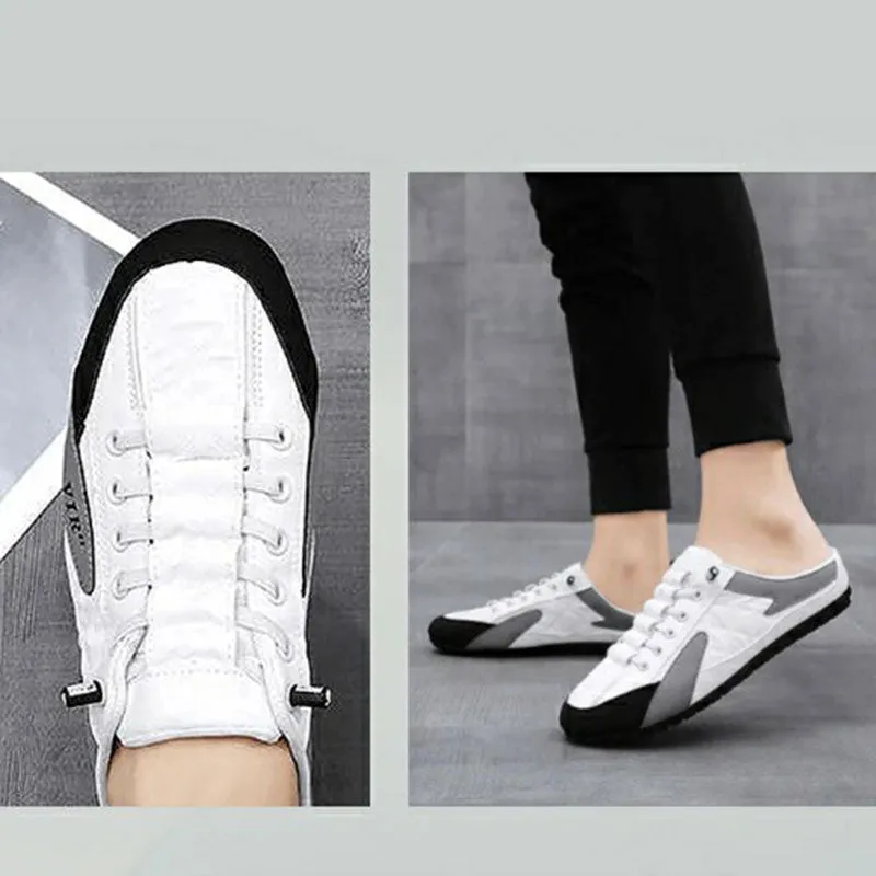 Men's open instep sneakers