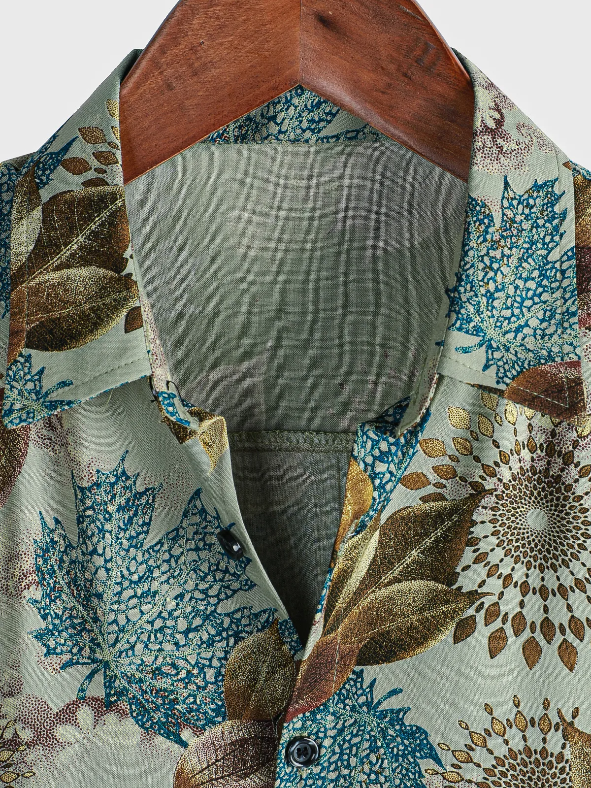 Men's Retro Holiday Summer Breathable Casual Short Sleeve Button Up Shirt