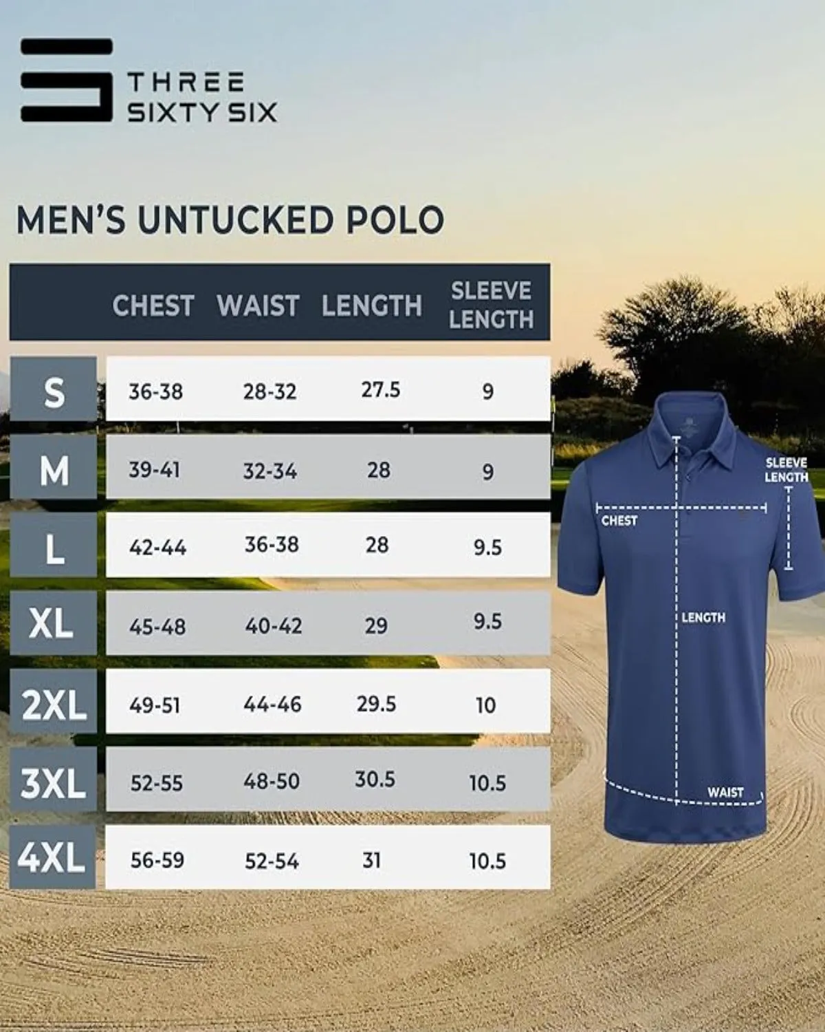 Men's Untucked Golf Polo - The Perfect Length
