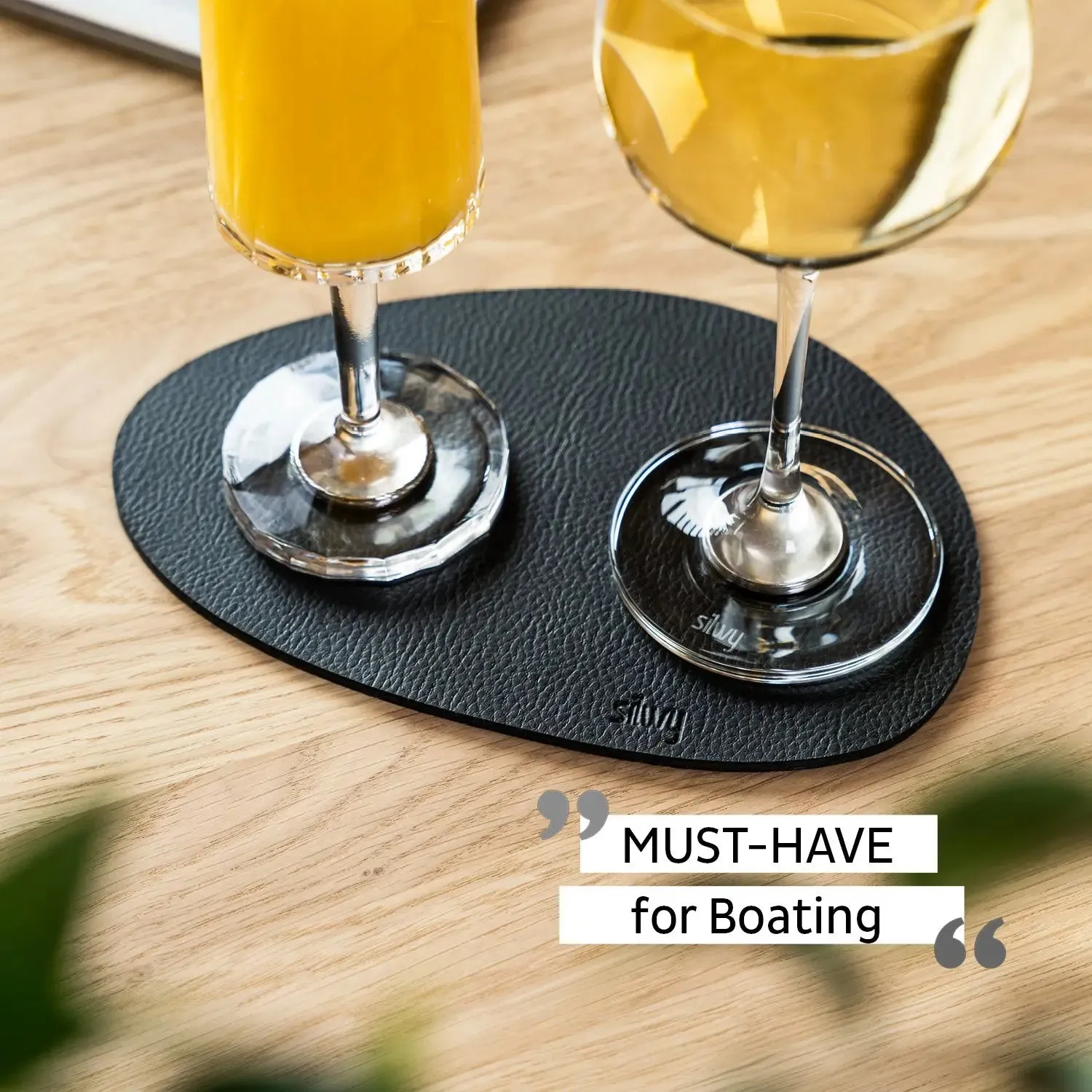 Metal Nano Gel Placemat MEDIUM BLACK By Silwy
