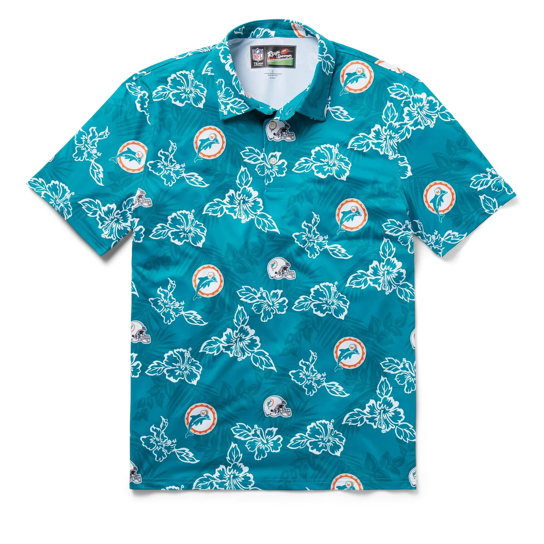 MIAMI DOLPHINS THROWBACK PERFORMANCE POLO