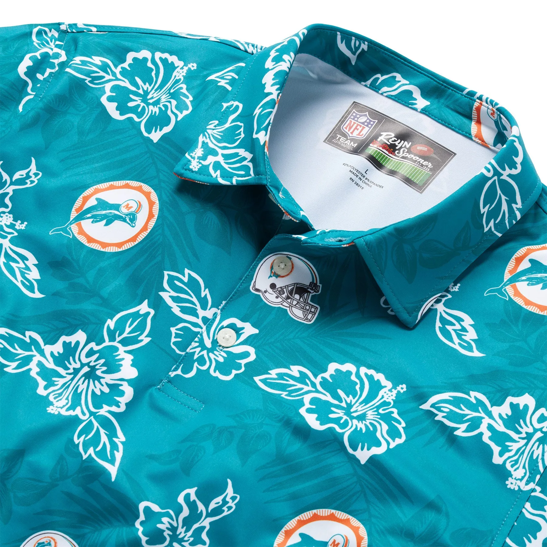 MIAMI DOLPHINS THROWBACK PERFORMANCE POLO