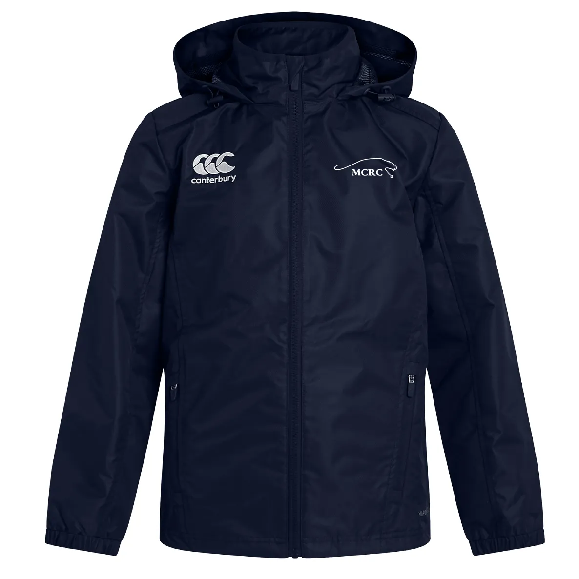Middlebury College Rugby Club Vaposhield Full Zip Rain Jacket by Canterbury