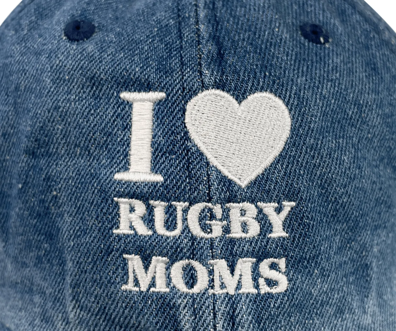 Modish Rugger I Heart Rugby Moms Cap